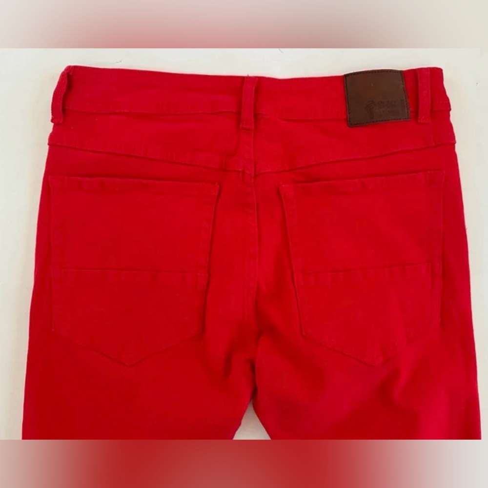 Rebel Minds Men’s Red Denim Twill Stacked Pants size W 30” L 38” - Picture 11 of 12